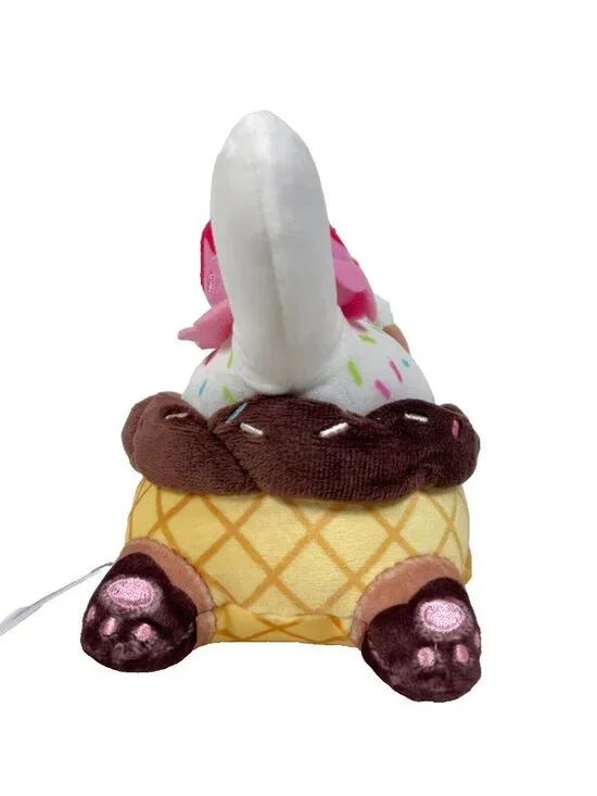 Aphmau MeeMeows 6" NEAPOLITAN Ice Cream Cat Plush - Picture 7 of 16